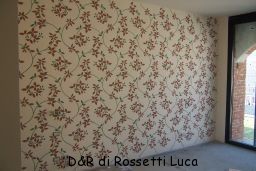 Decorazione interna a finta tappezzeria