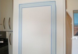 Laccatura porte con decorazione
