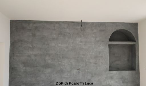 parete effetto cemento
